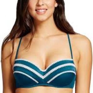Shade & Shore 36D Teal blue push-up bra bikini top
#Summer #Beach